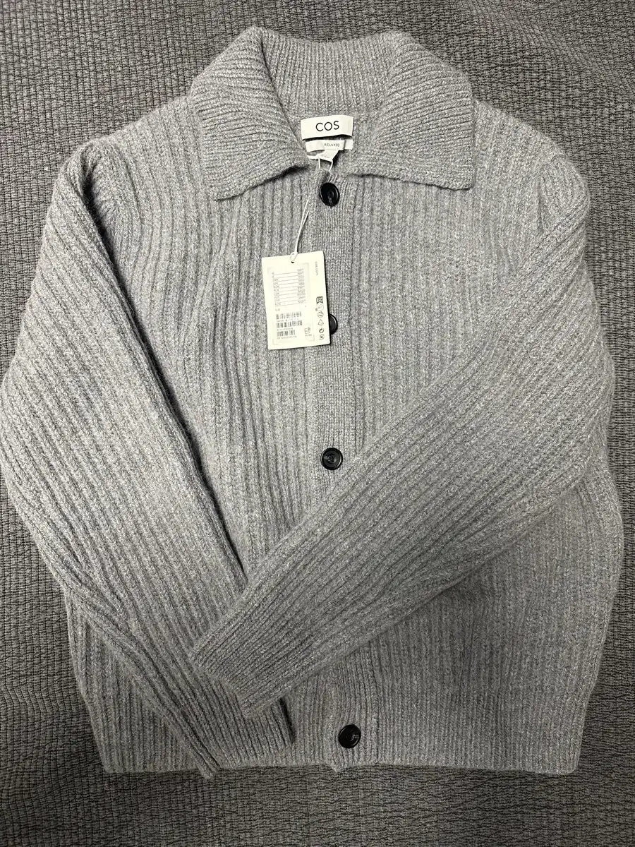 Kos Alpaca Ribbed Cardigan S