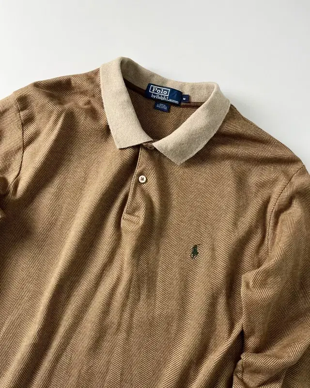 M Polo Herringbone kara Long Sleeve PN1963