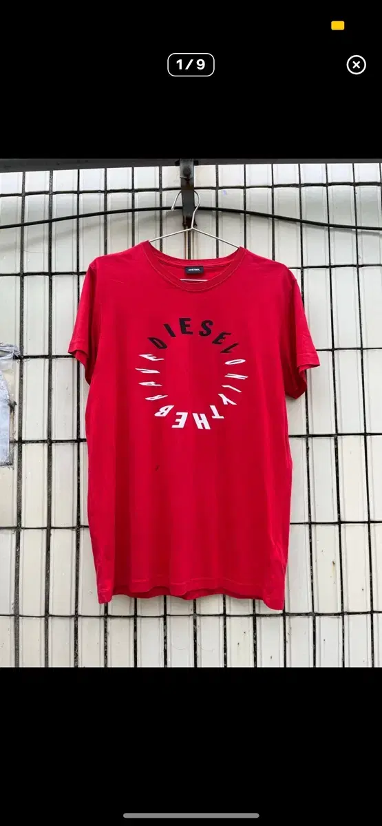 [XL]Diesel Front Logo Short Sleeve T-shirt Diesel