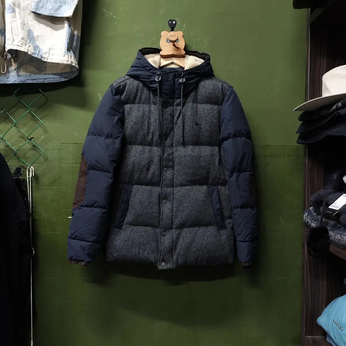 Lacoste Wool duck down puffer jacket