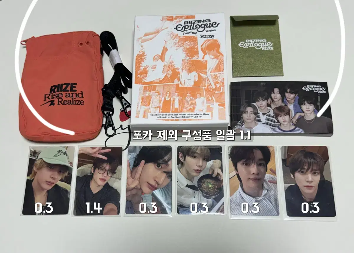 Rize Travelback Epilogue photocard album sungchan wonbin eunseok shotaro sohee Chanyoung