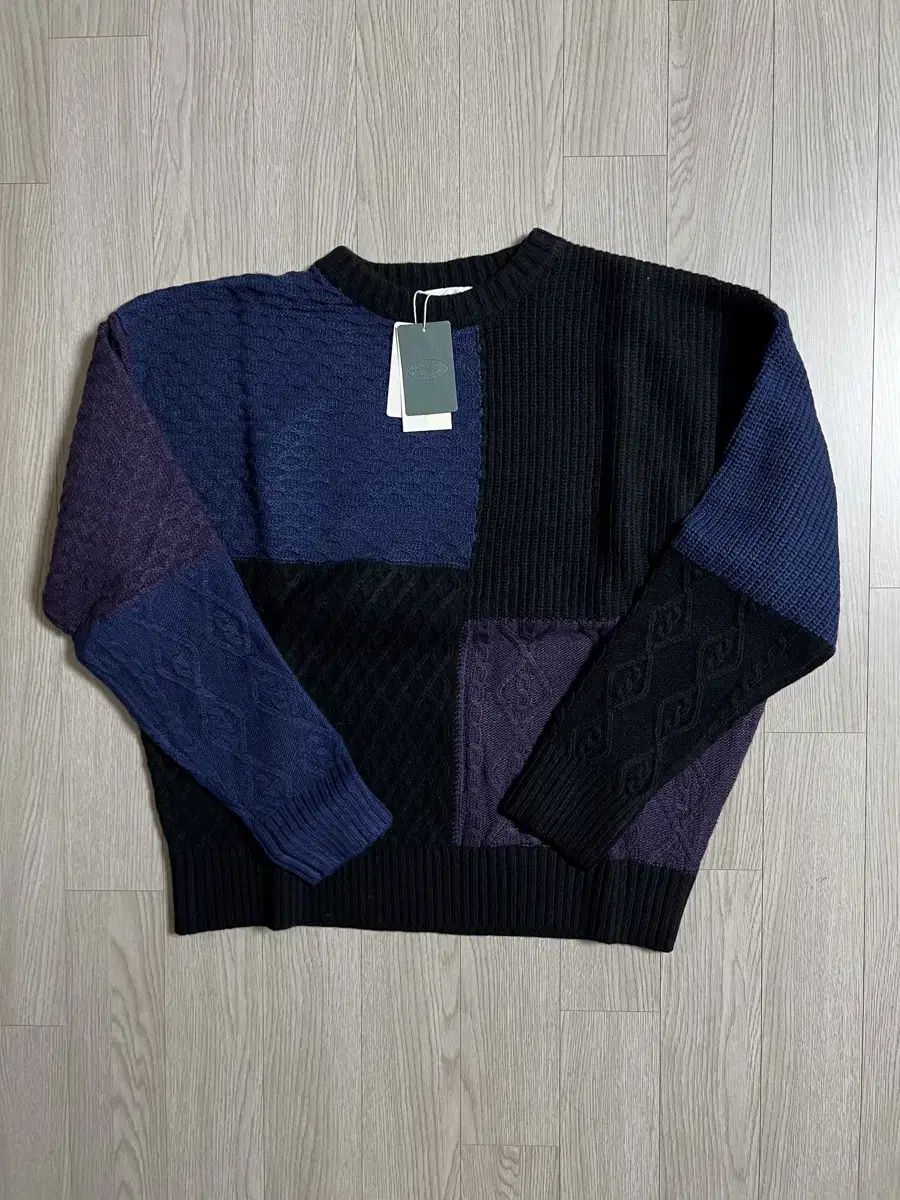 New Arrivals Amphist Color Patchwork Sweater