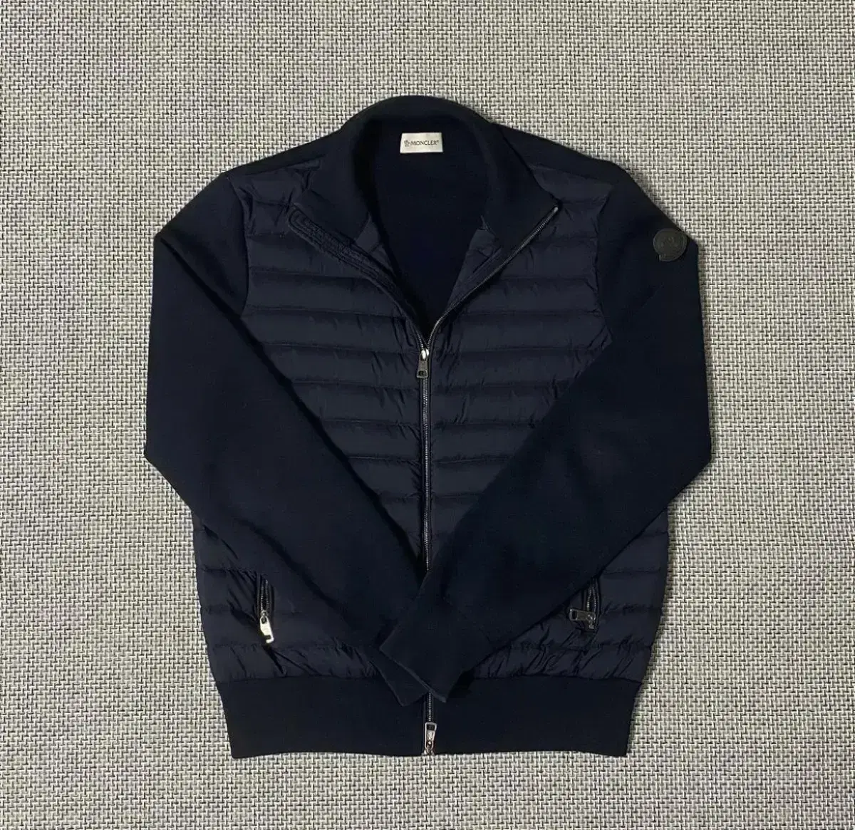 [M] Moncler Knit Padded Black with Pen