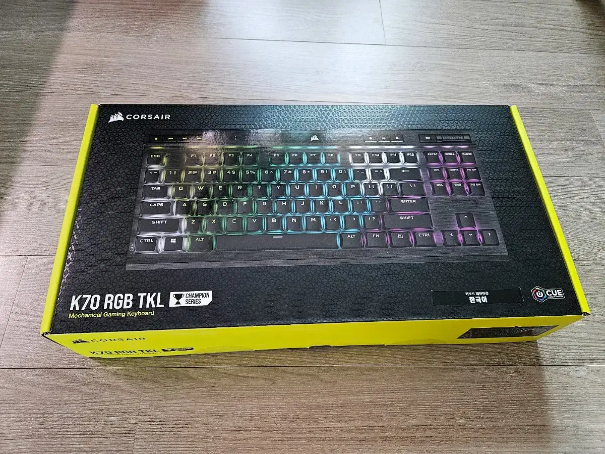 커세어 K70 RGB TKL 챔피언 한글 저소음 적축 게이밍 키보드