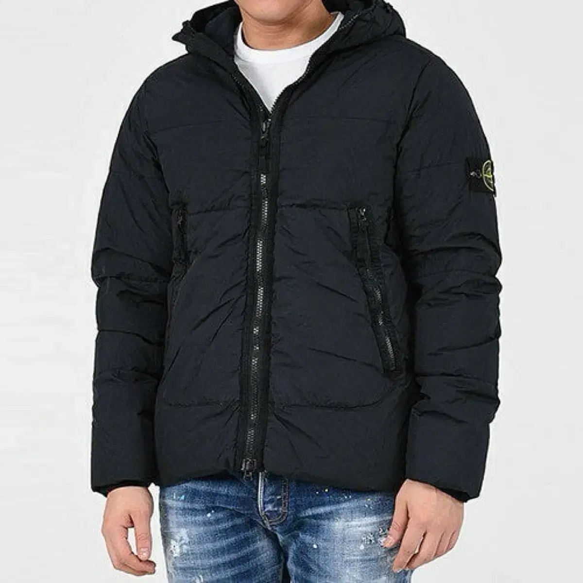 (XL) Stone Island Clinkrabbits Hooded Padded Navy