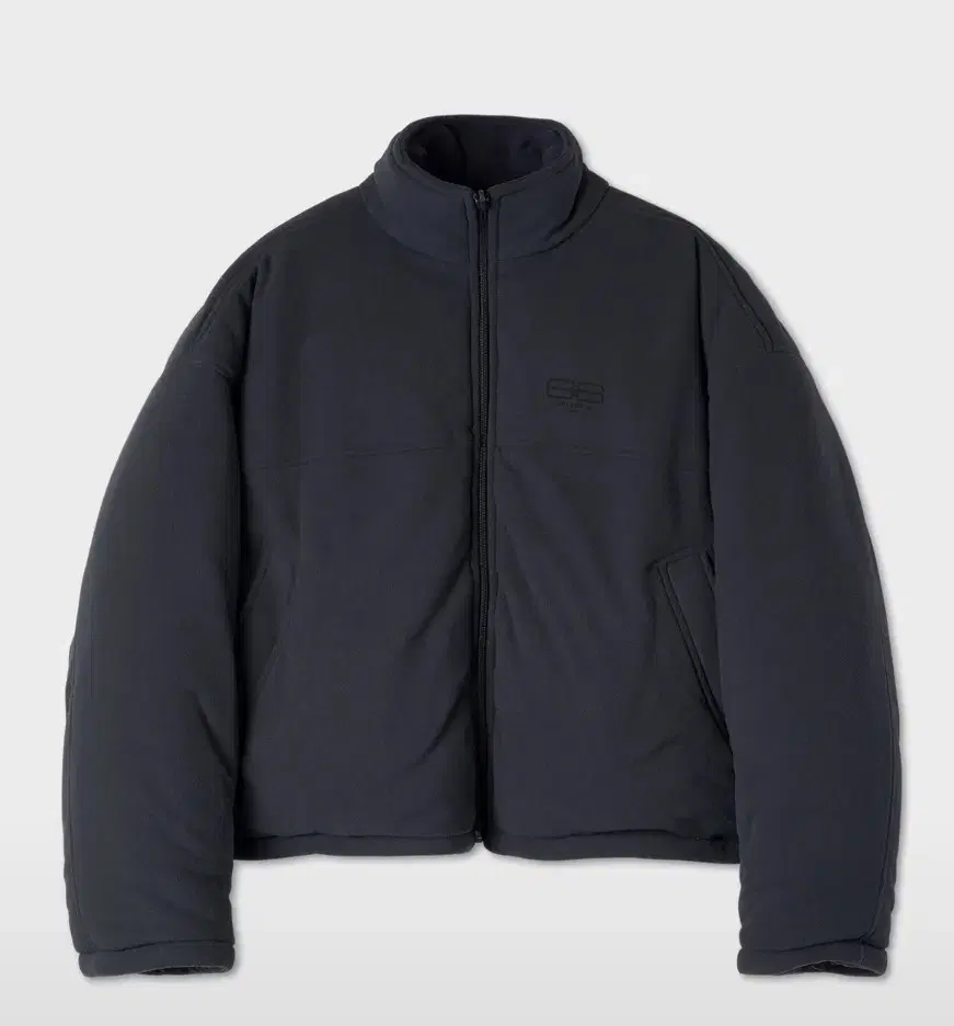 [2] Balenciaga BB logo zip-up jacket padded