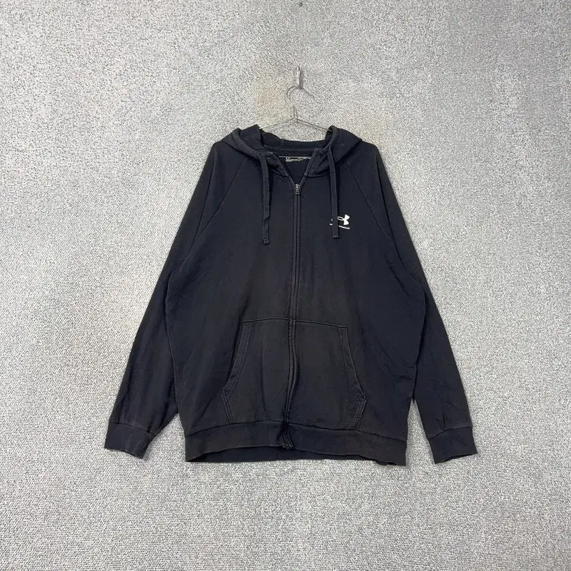 Under Armour Logo Black Hooded Zip-Up 3XL