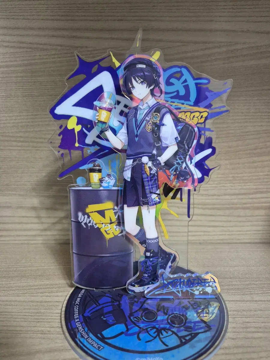 Genshin Impact Wanderer Mega Coffee Collaboration Acrylic Stand sold