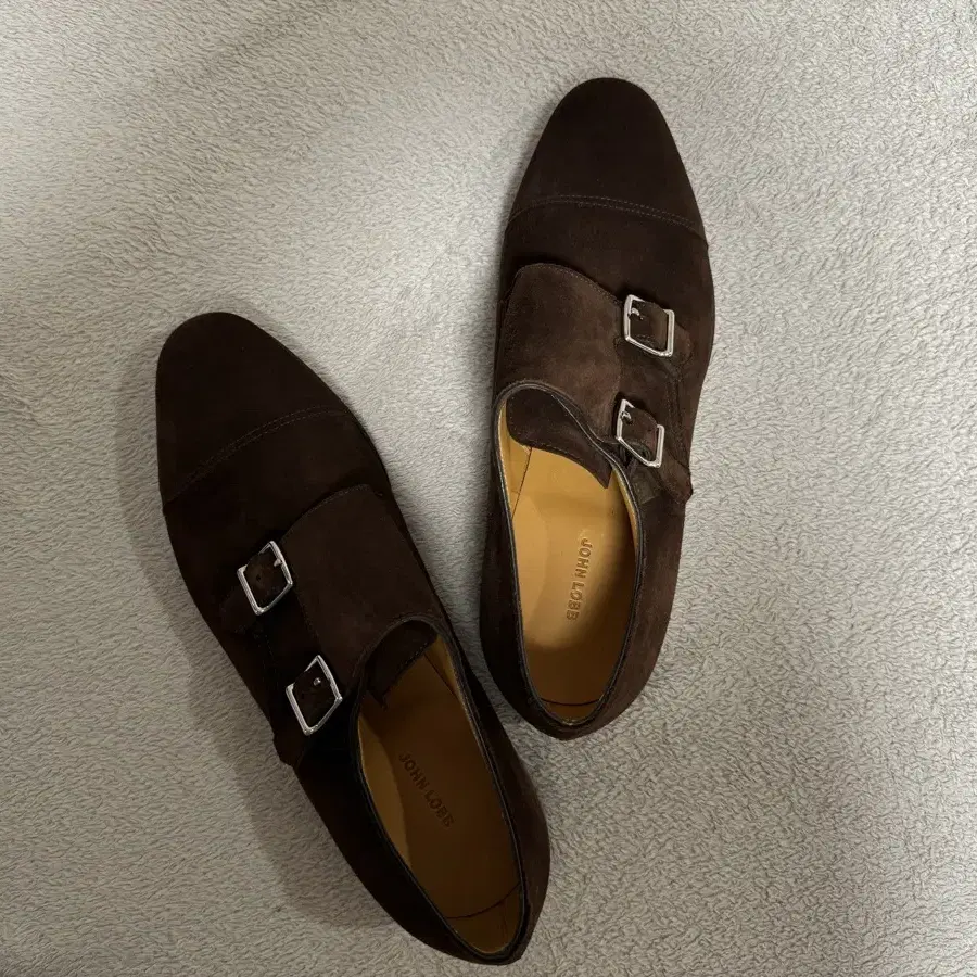 존롭 John Lobb 윌리엄 다크브라운 스웨이드 UK6사이즈 판매