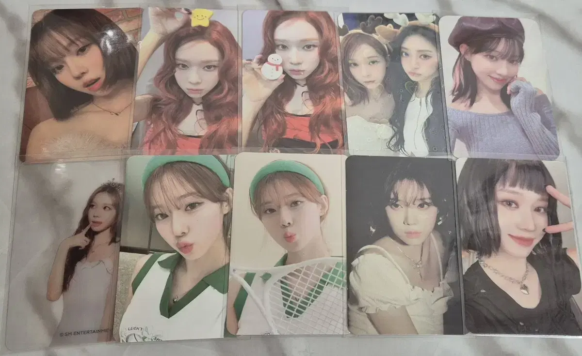 Aespa winter photocard wts (pinkchristmas,sigtrekka,pop up md)