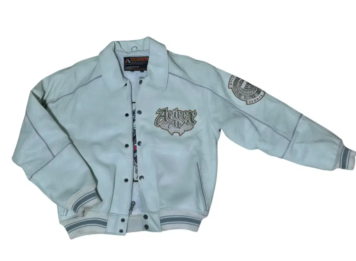 Avyrex Leather Varsity Jacket