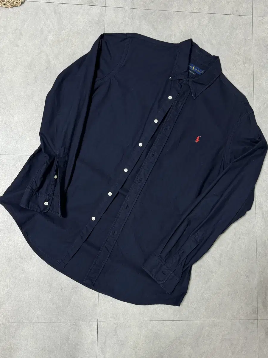 Polo Ralph Lauren Classic Fit Navy Oxford Shirt L