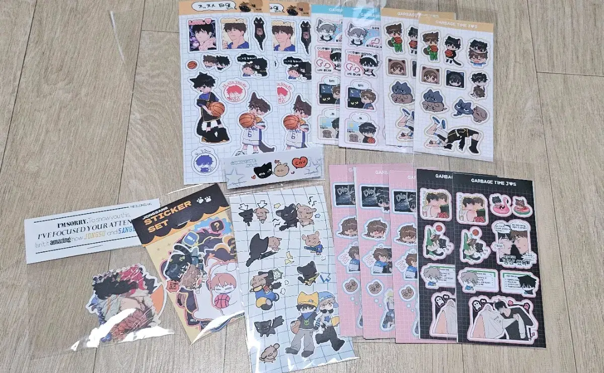 Jongsang sticker (farmer/bugimon/samhamnim)