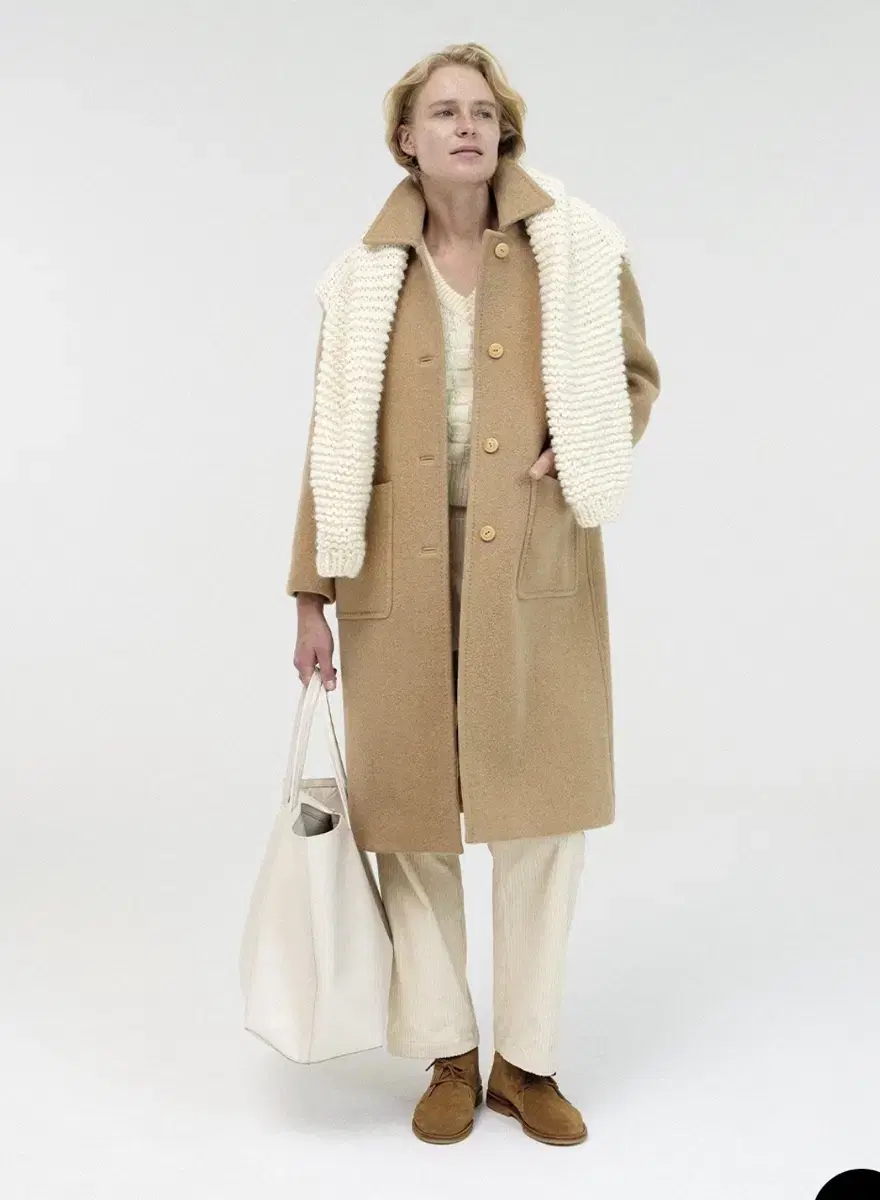 낫띵리튼 Rohmer long wool coat (Beige)