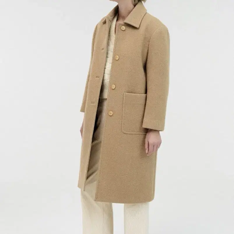 낫띵리튼 Rohmer long wool coat (Beige)