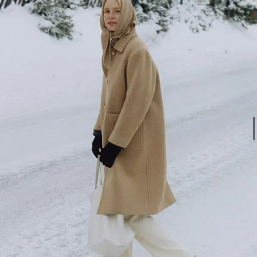 낫띵리튼 Rohmer long wool coat (Beige)