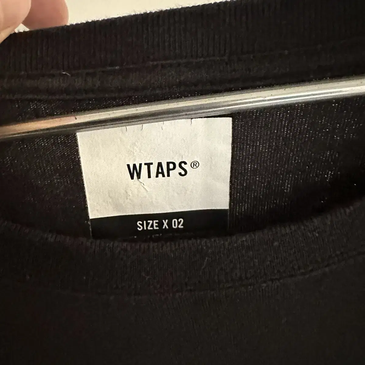 더블탭스 wtaps 로고 롱슬리브 티셔츠