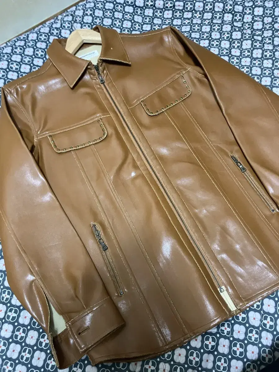 Eyelet Western Leather Jacket