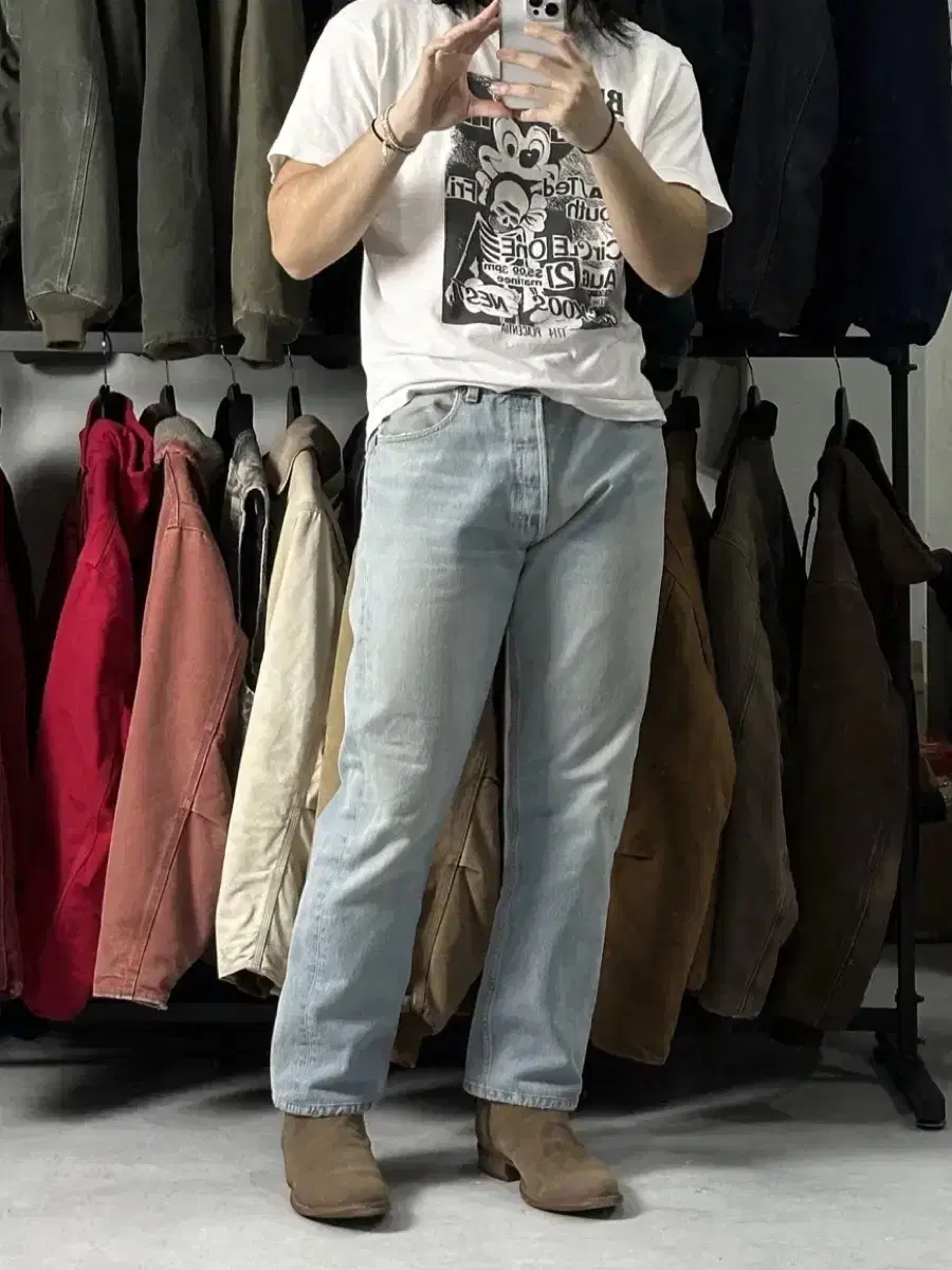 [34] 90s Vintage Levi's 501 Denim Pants Levi's Light Blue