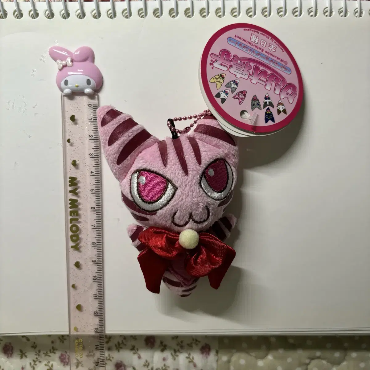 Clioneco cat Gyaru mascot doll keyring