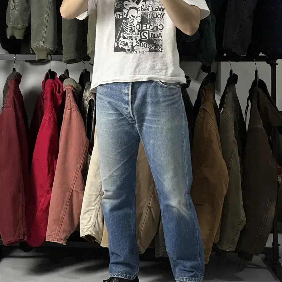 [35] 90s USA Made 빈티지 리바이스 501 데님 팬츠