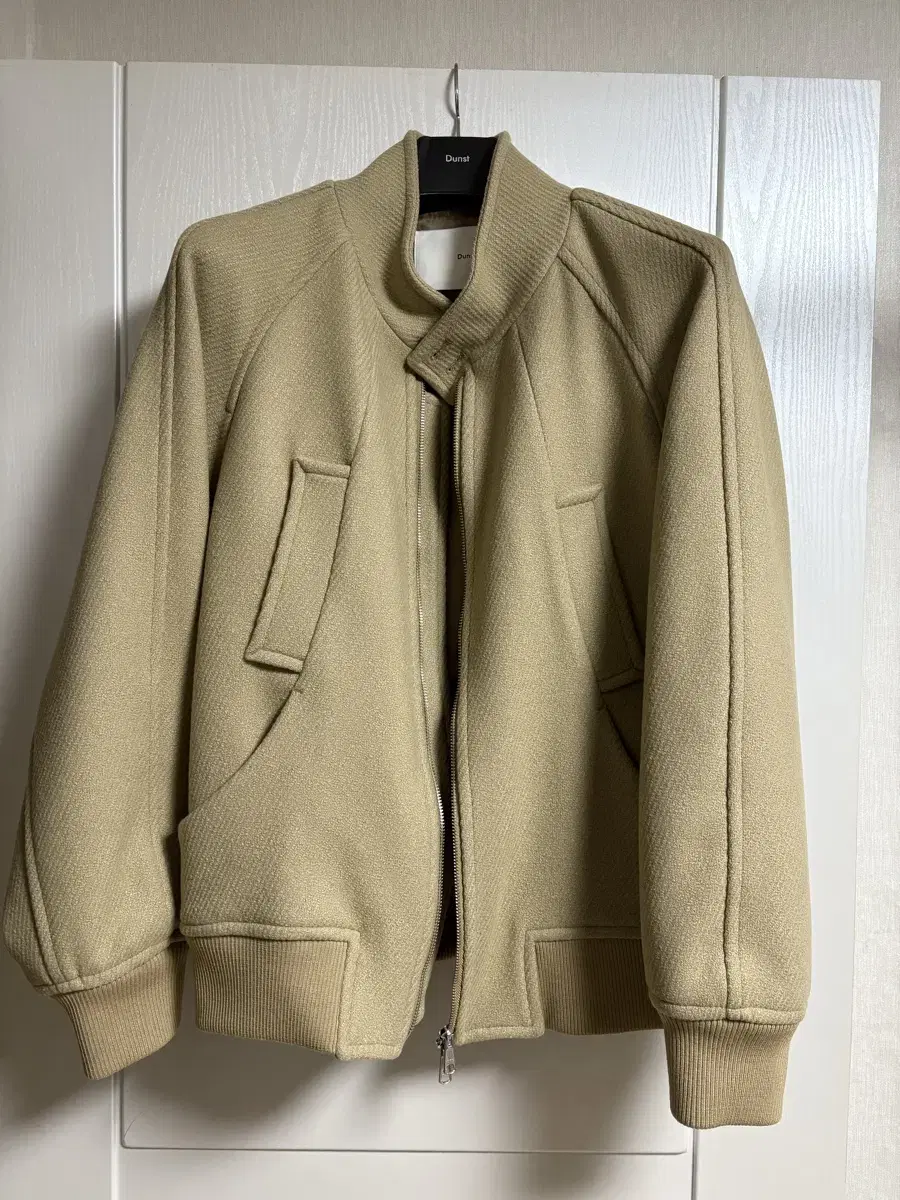 New) Dunst Diagonal Wool Harrington Jacket Camel/Beige