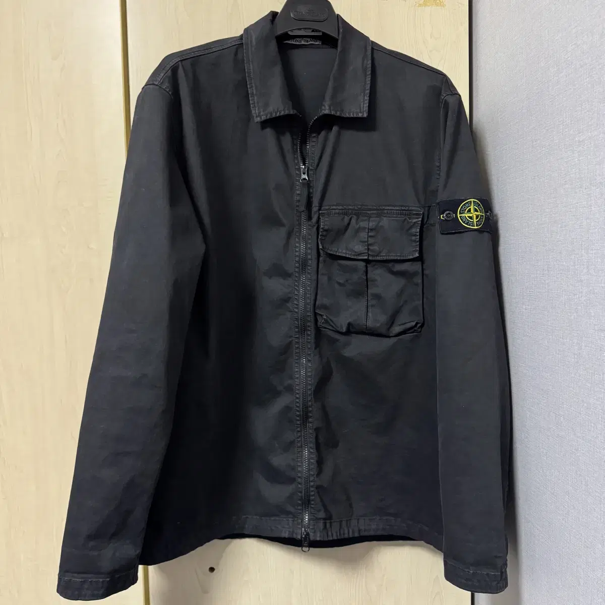 [ XXL ] 23SS Stone Island Garment Dyed Cotton Overshirt