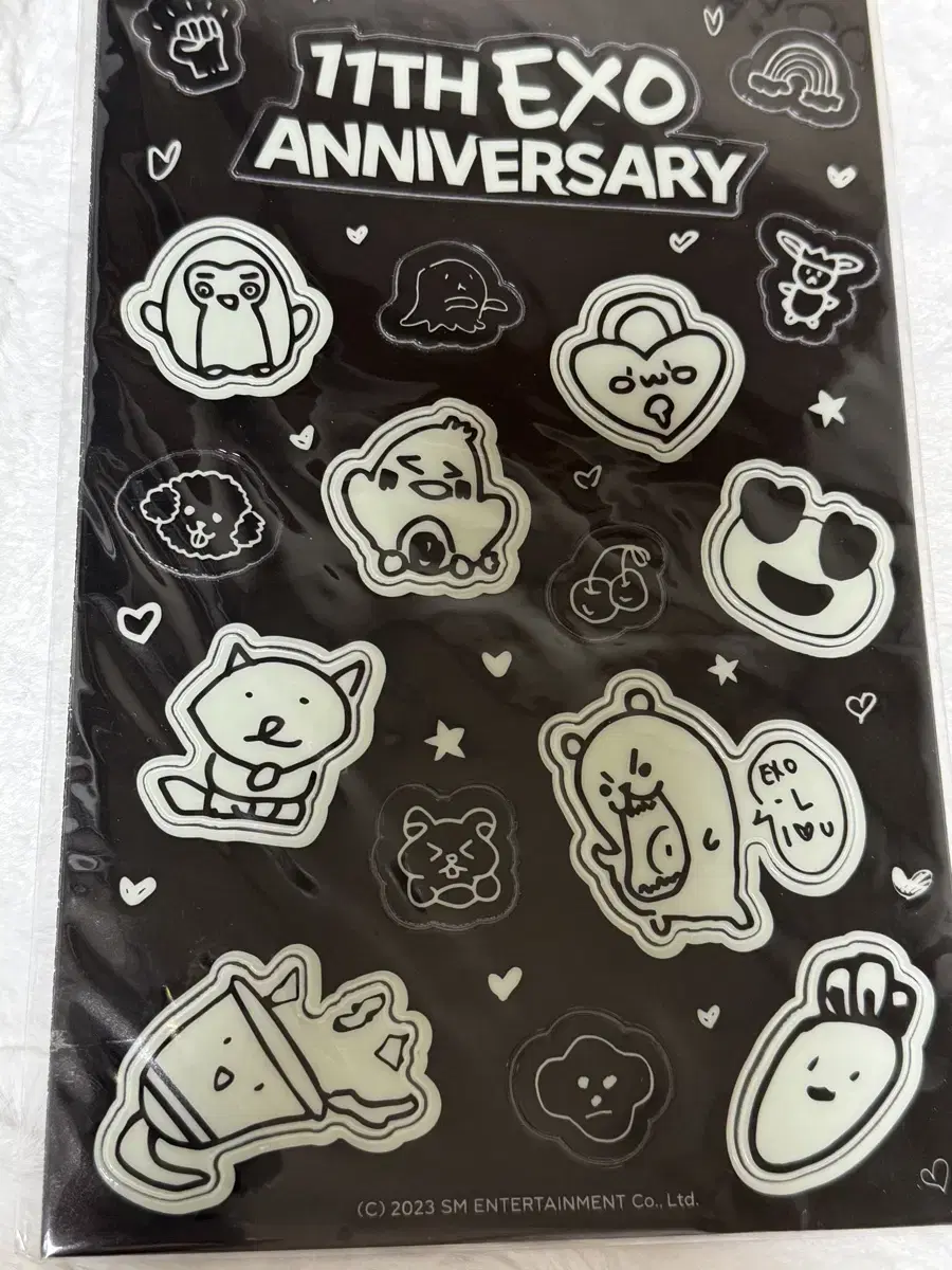 EXO 11th Anniversary MD md Glow-in-the-dark stickers sell WTS