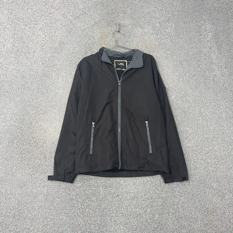 Michael Kors Black Logo Functional Windbreaker Jacket M