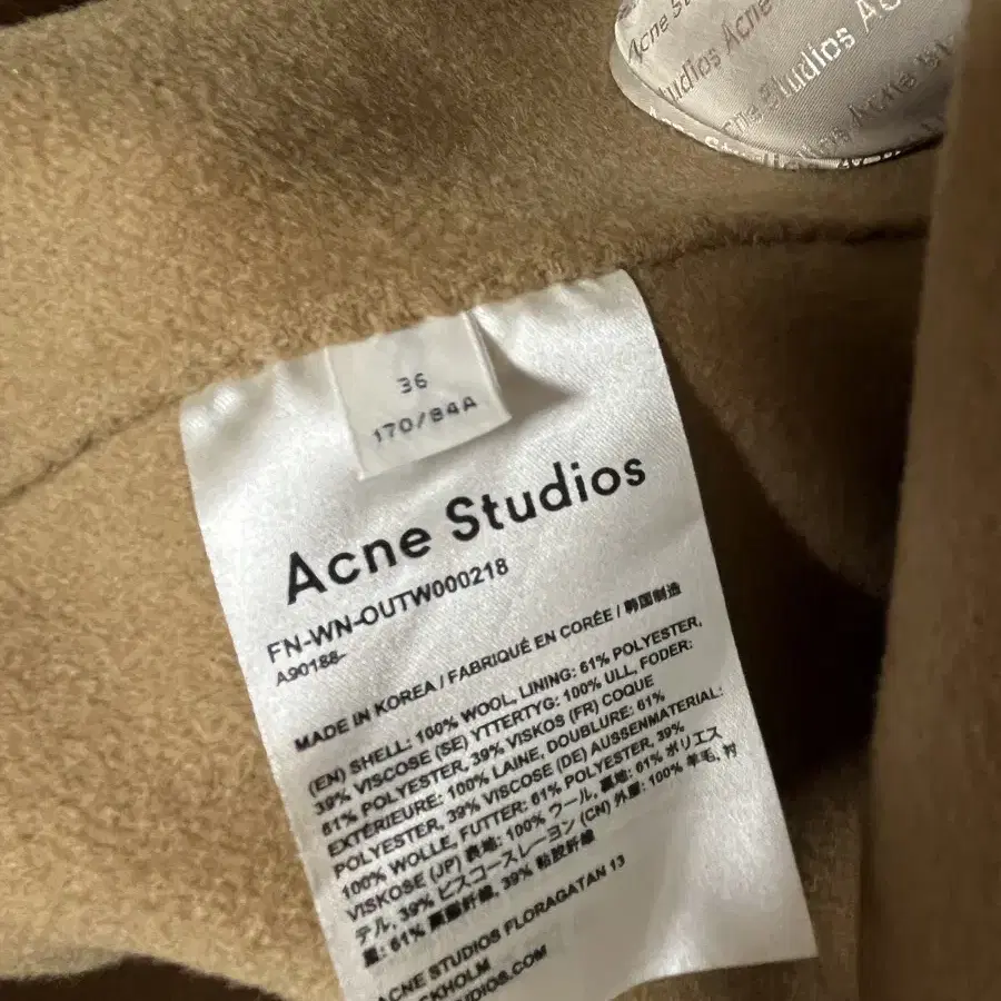 acne studio 아크네스튜디오 코트