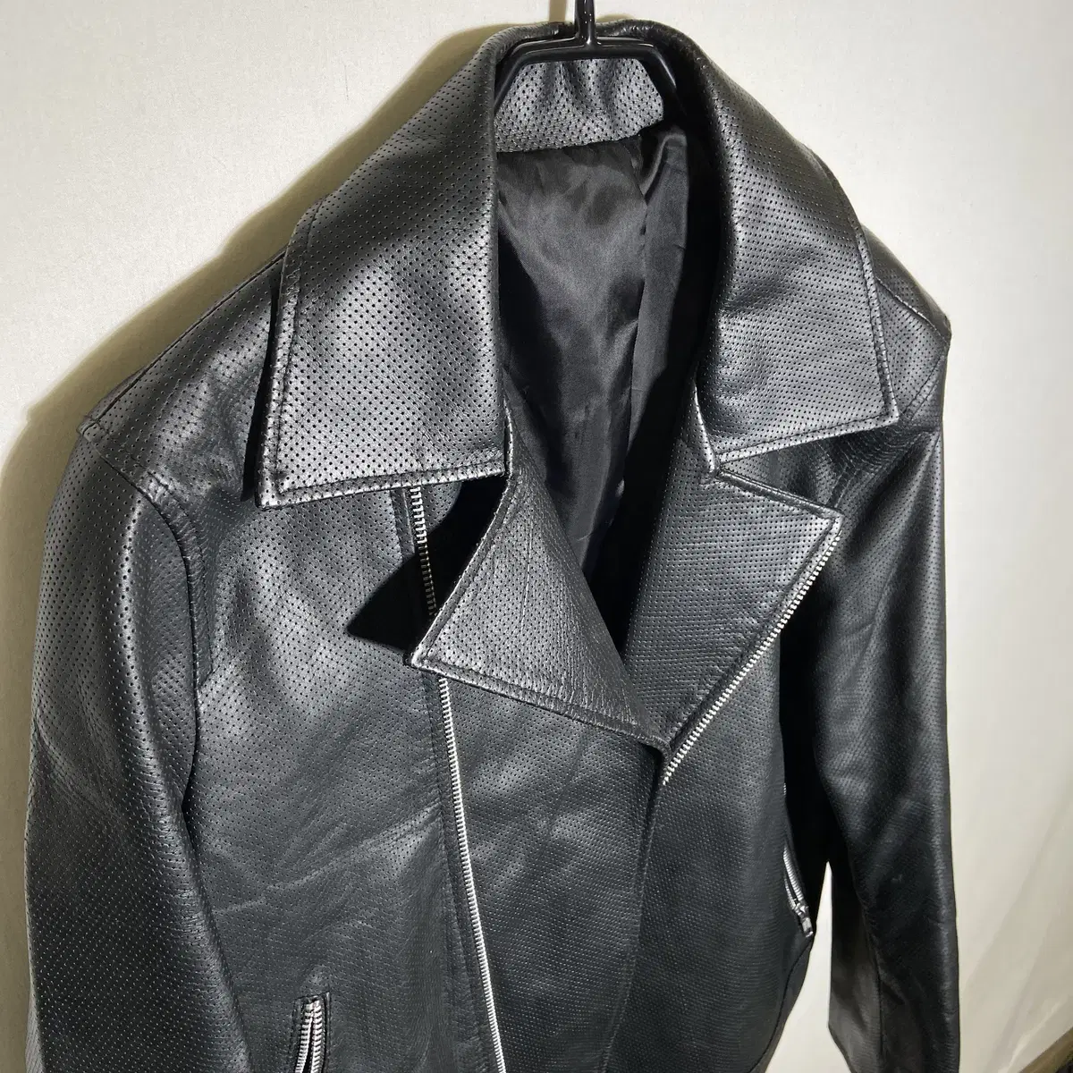 MA BELLO Leather jacket Rider jacket M