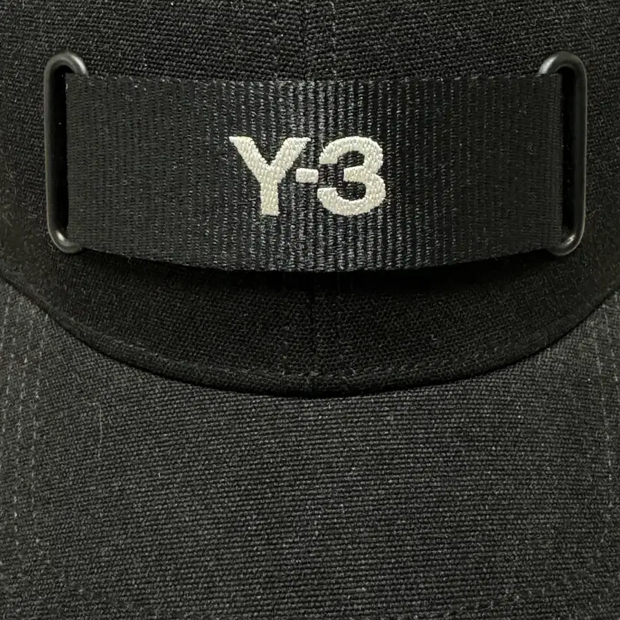 Y-3 프론트 웨빙 볼캡