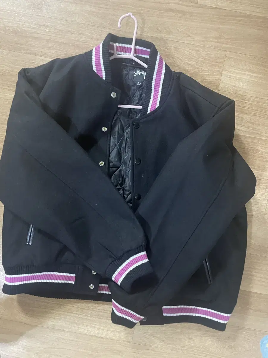 (M)Stussy sTalk Melton Varsity Jacket