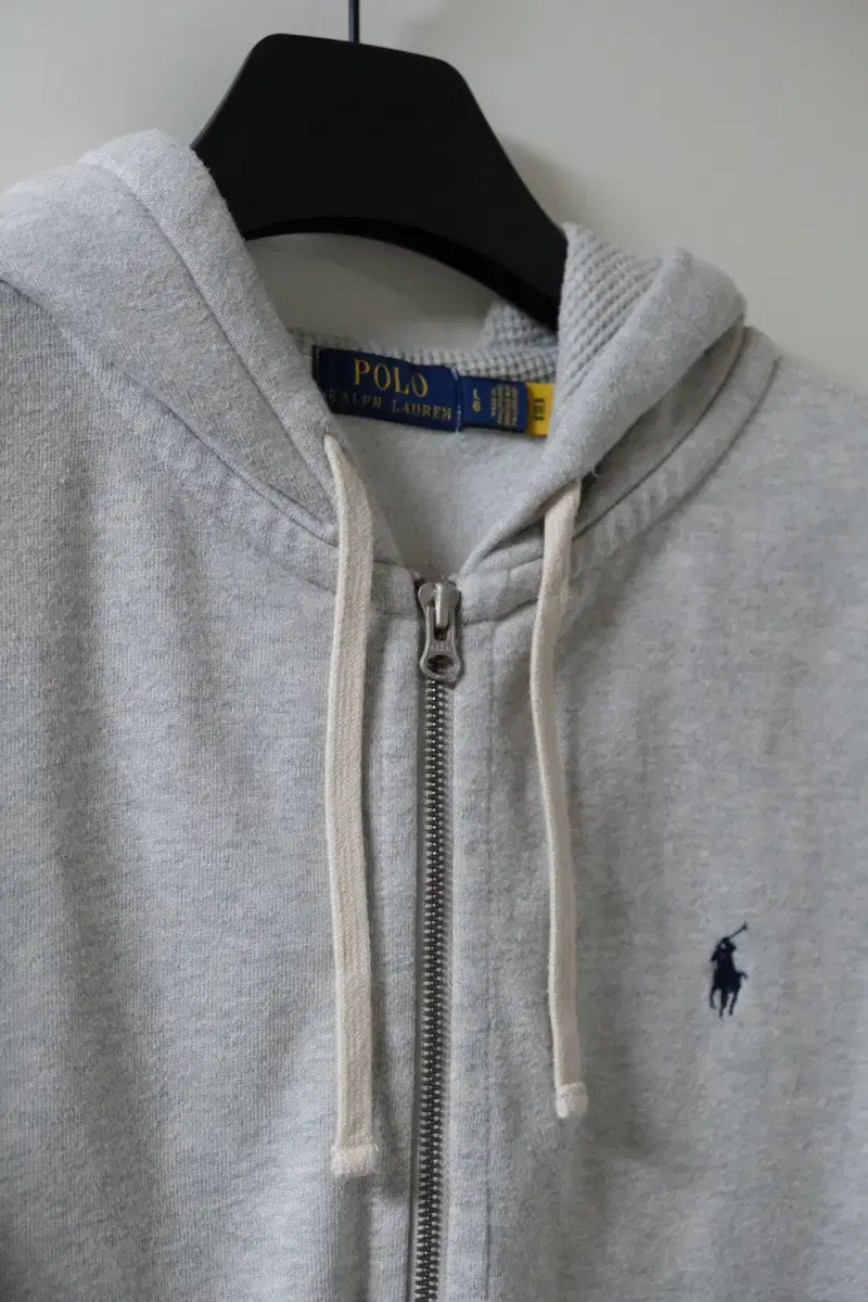 Polo Ralph Lauren Fleece Hooded Zip-up Grey QRTag