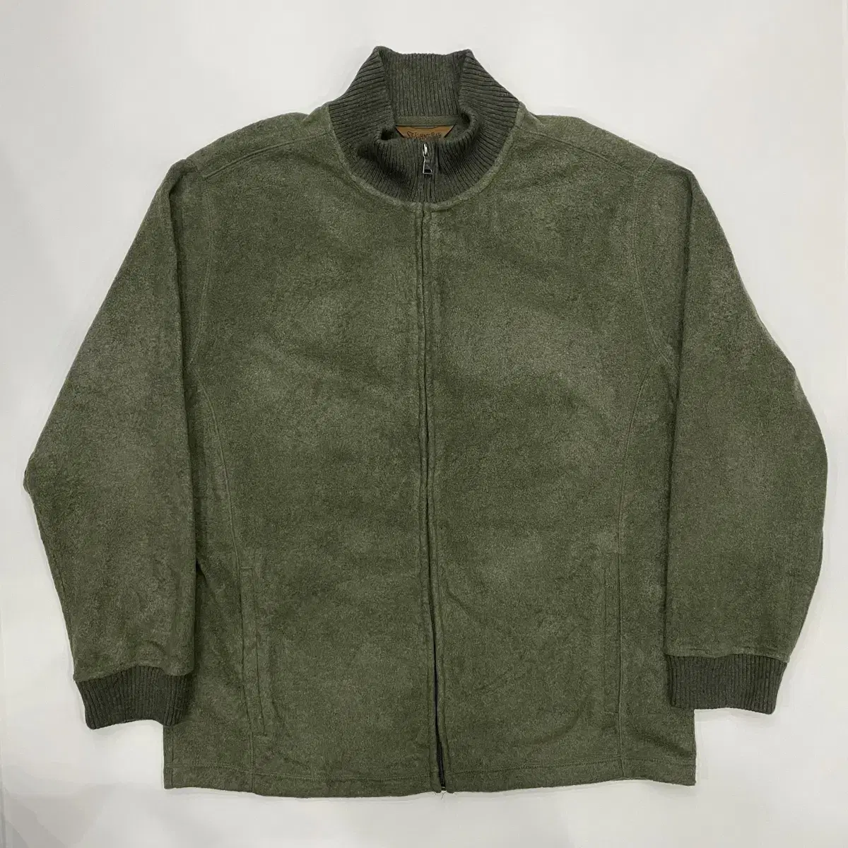 [XL] Free Shipping St. John's Bay Olive Green Furisode Zip-up