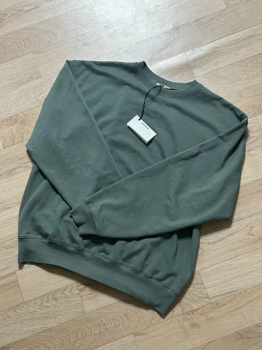 [4][New] Aurari 24SS Man-to-Man Sweatshirt Green