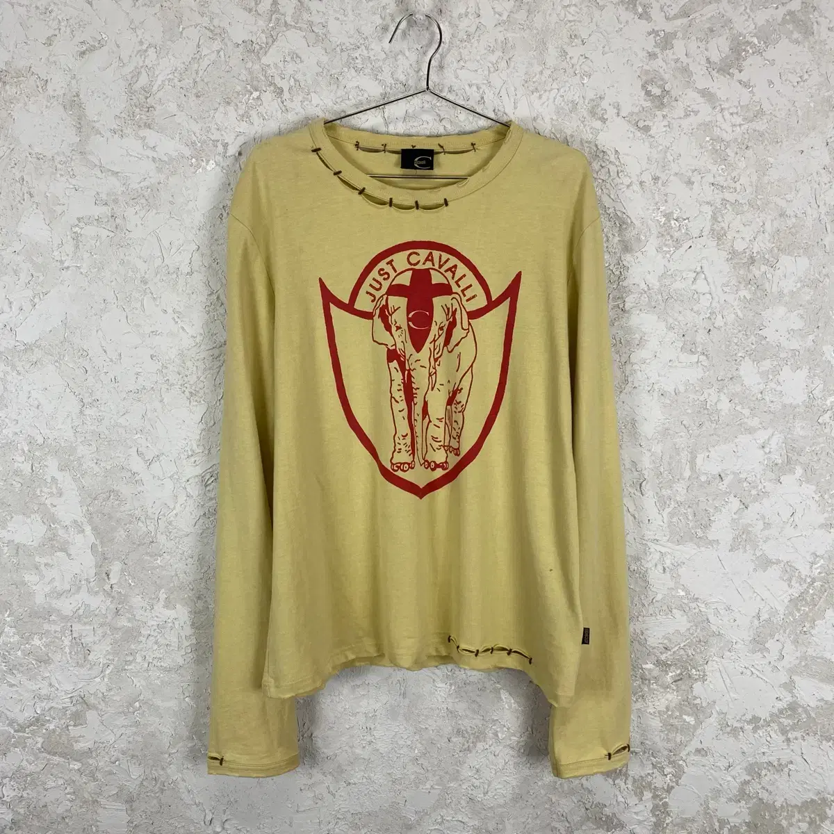 Just Cavalli 2005 Elephant Long Sleeve T-Shirt