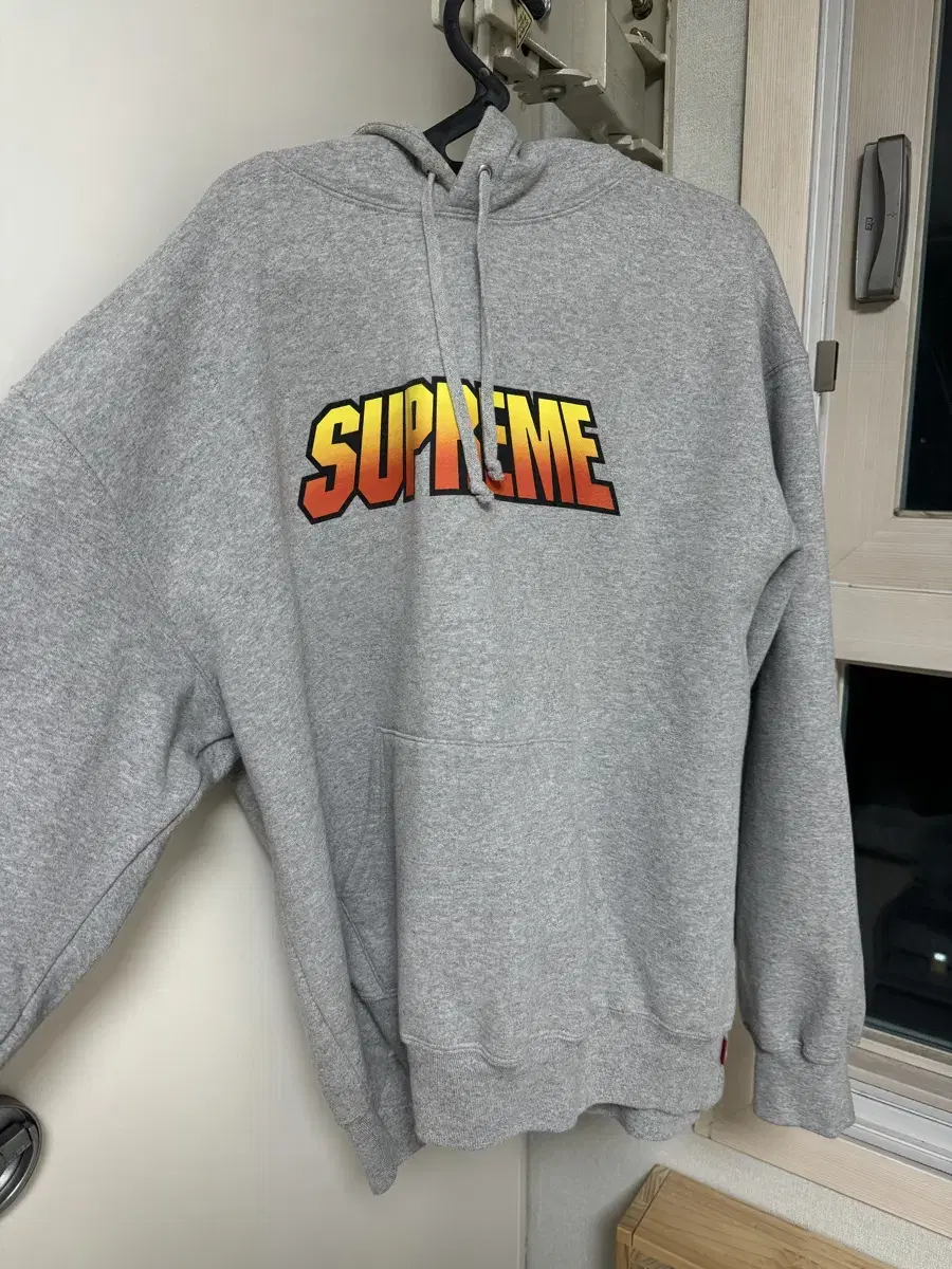 24ss Supreme Gradient Hooded Grey L