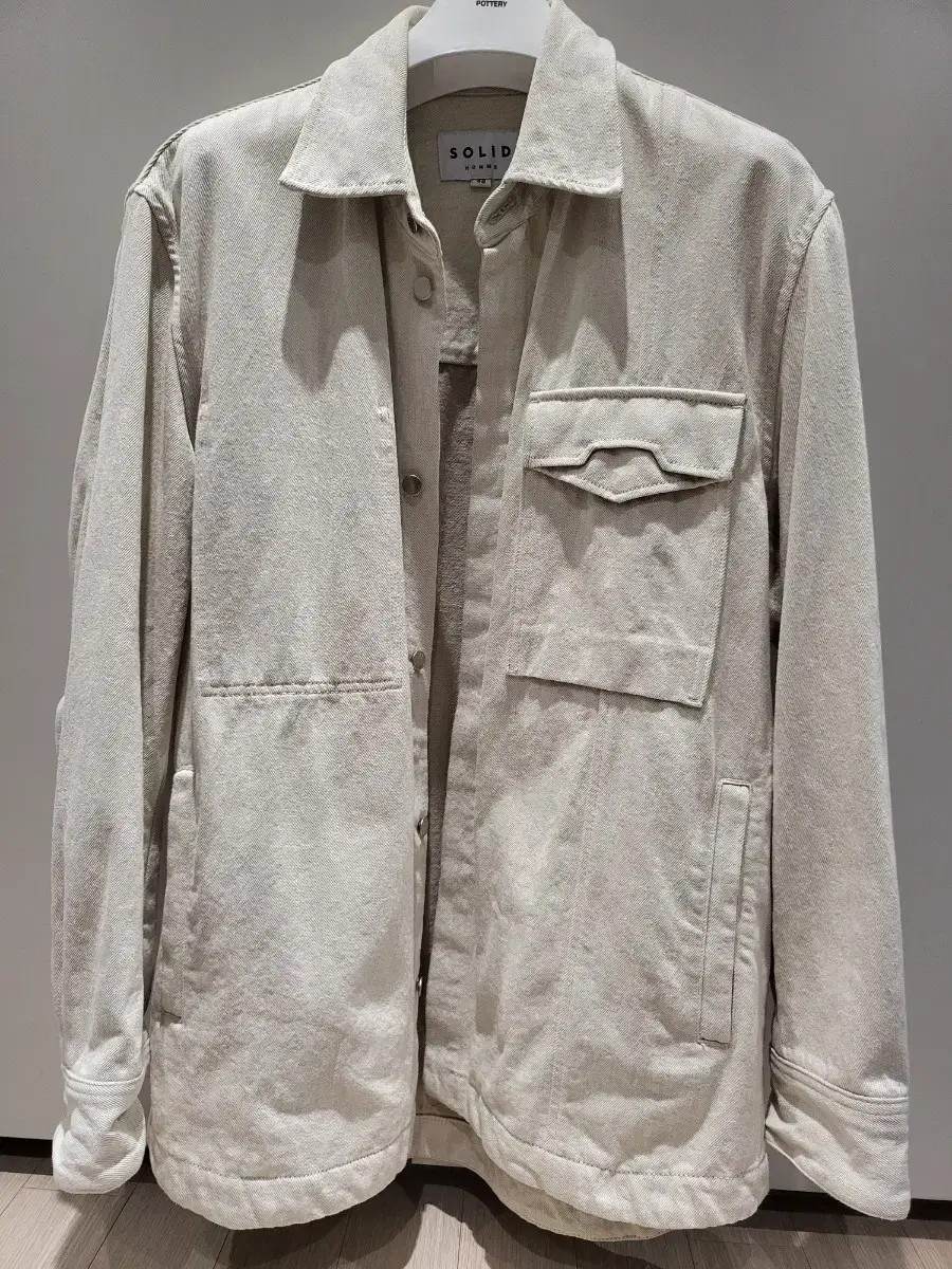 [48] Solid Homme Ivory Denim Jacket