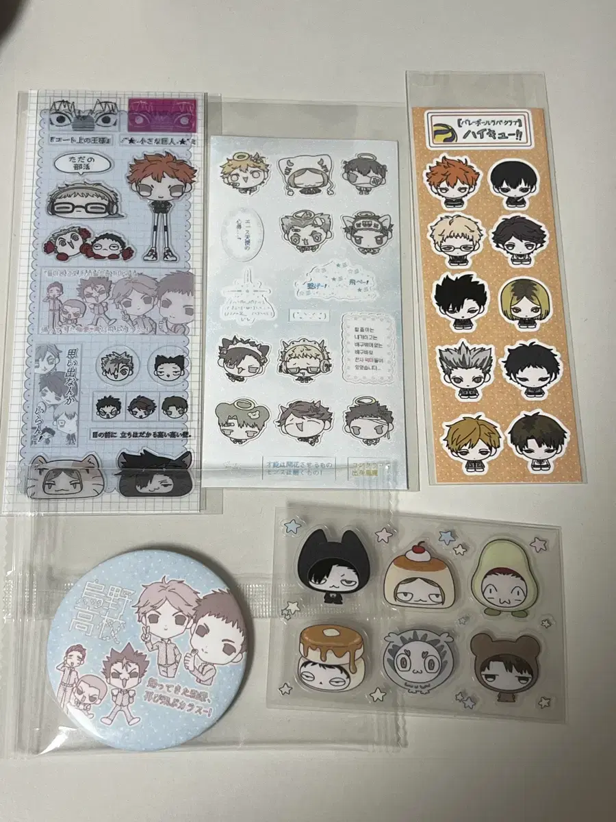 Bulk) Jetjet haikyuu Tongpan sticker Canbadge