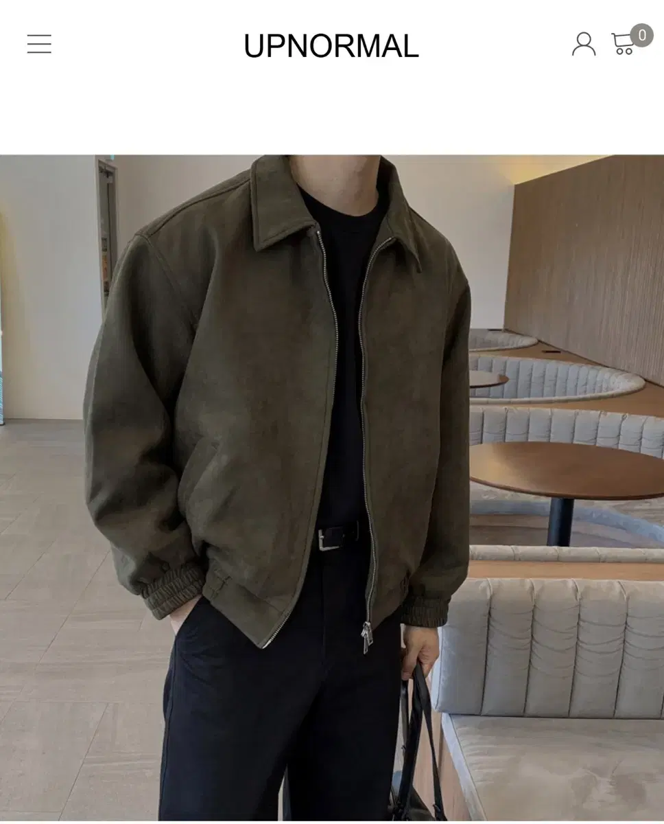 Up-Normal) Suede kara Jacket