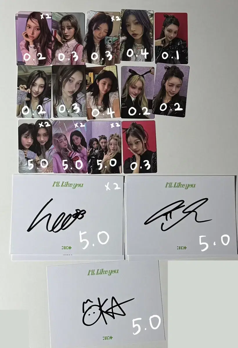 Eyelets photocard wts yoona Min Moka Wonhee Iroha weverse shop YouTube sign Postcards