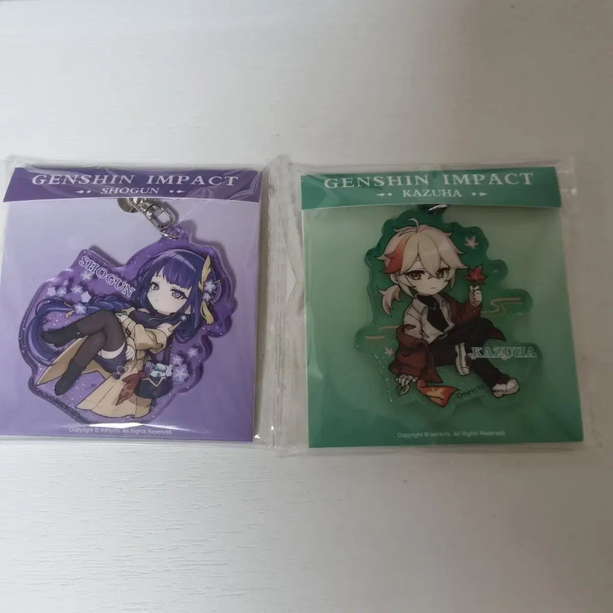 Genshin Impact Picnic Series keyring / Kanbadge Raiden Kazuha