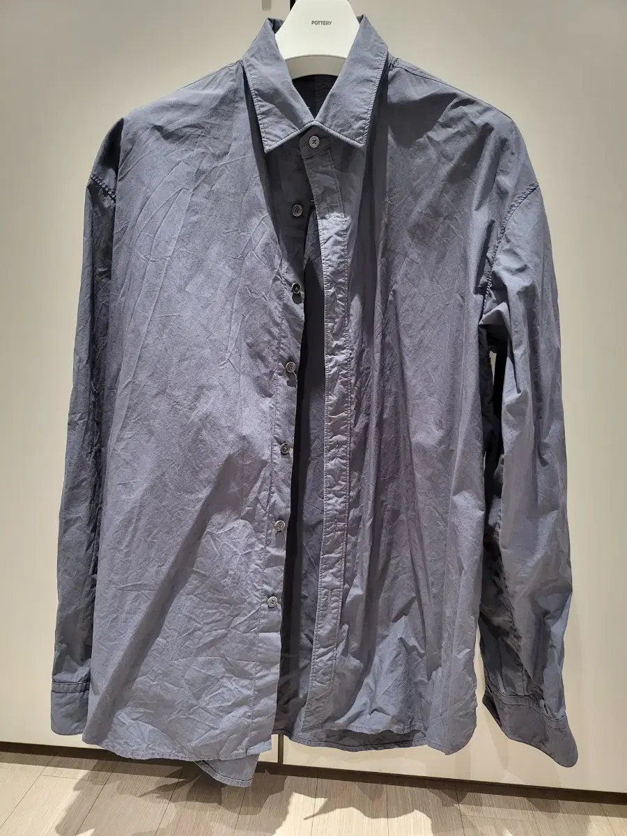 [M] Allegri Charcoal gray semi over shirt