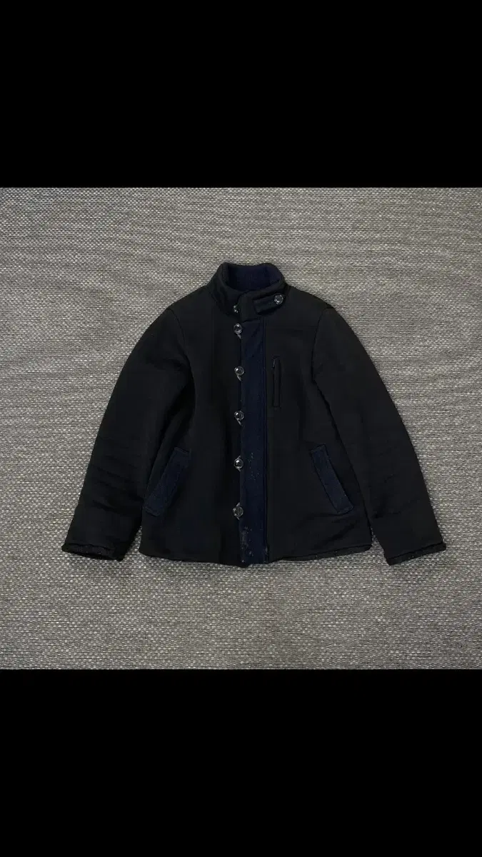 JPN PureIndigo BlooJapan Navy Fleece Knit Zip Up