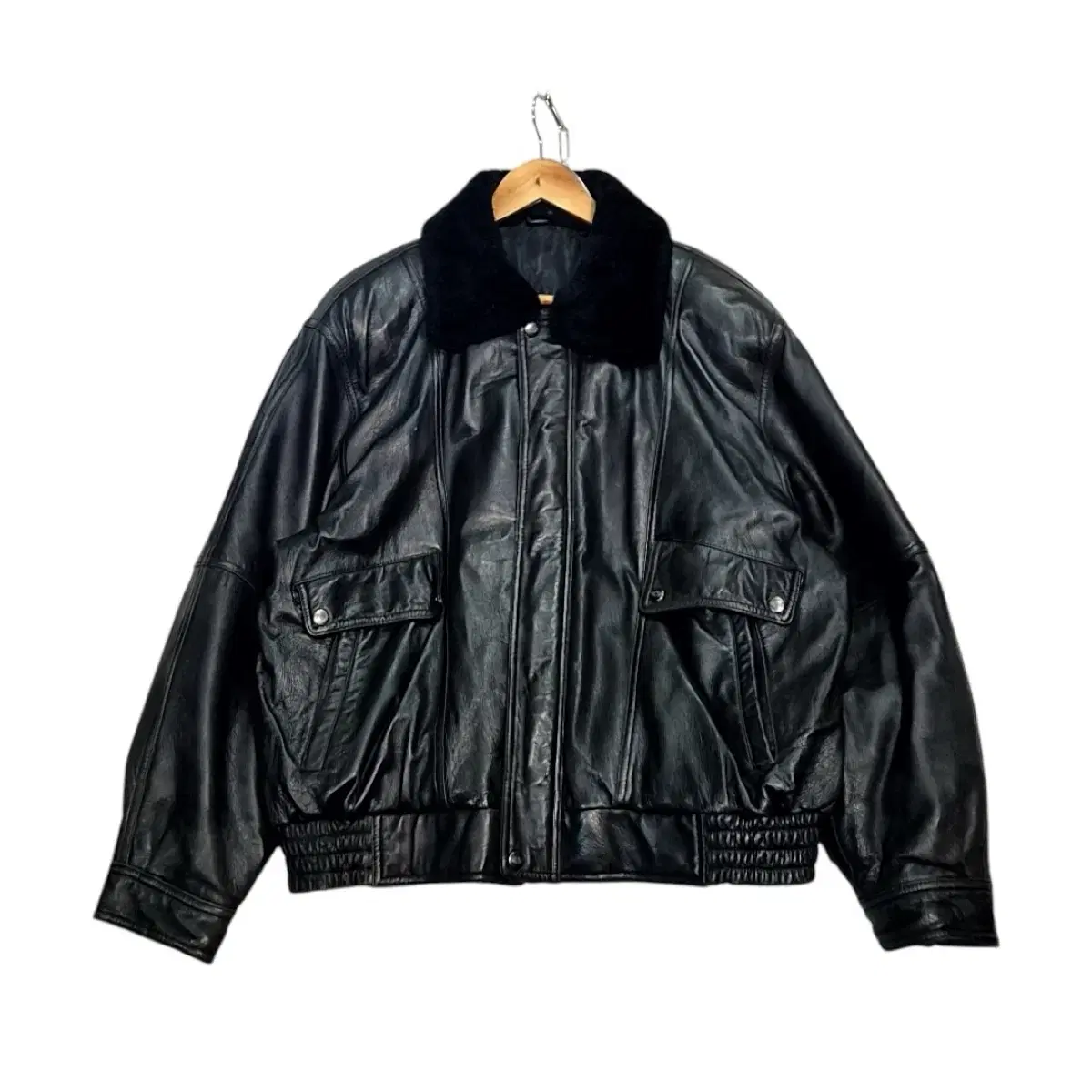 Vtg_Lambskin Bomber Jacket