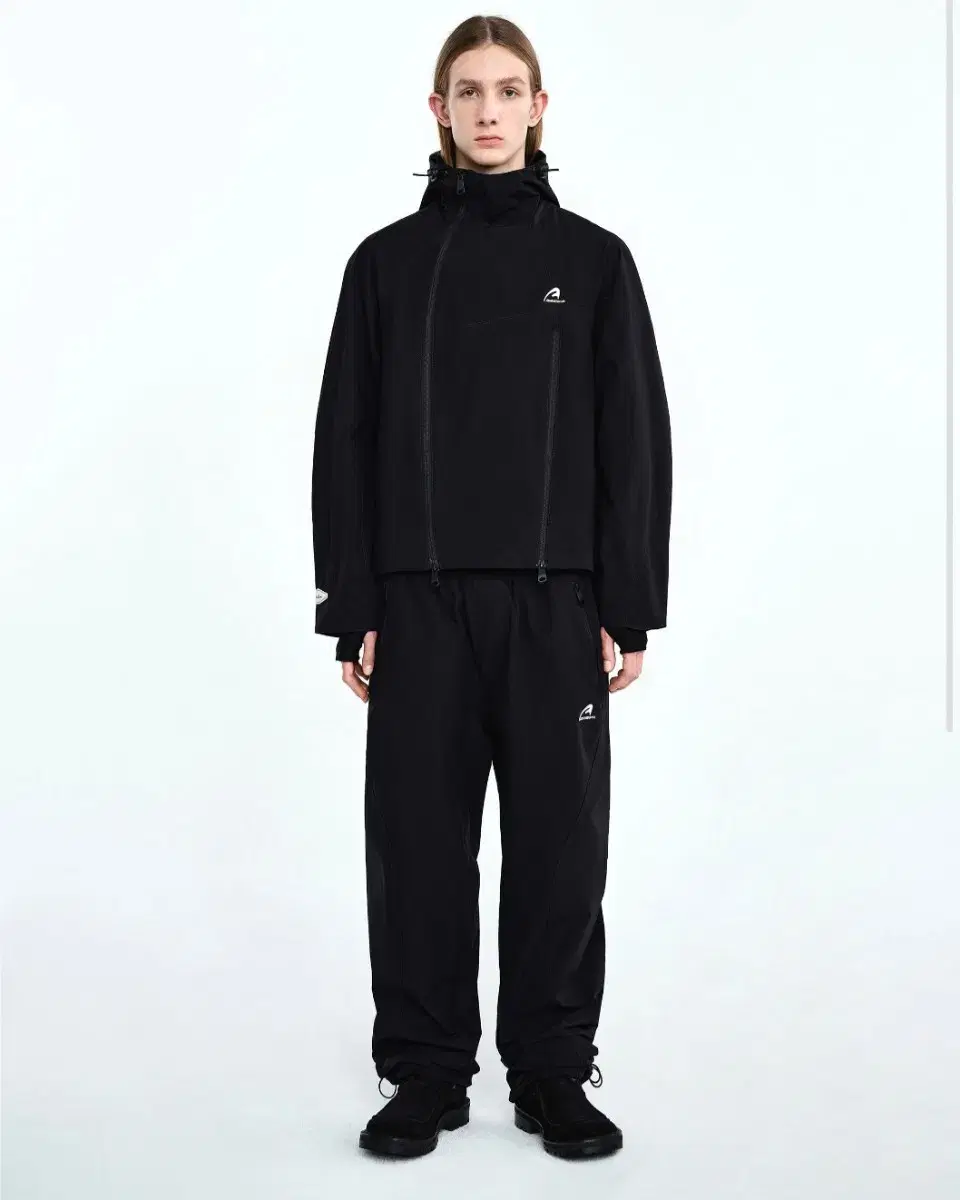 [A3]Adderall 23SS Flu Windbreaker Black