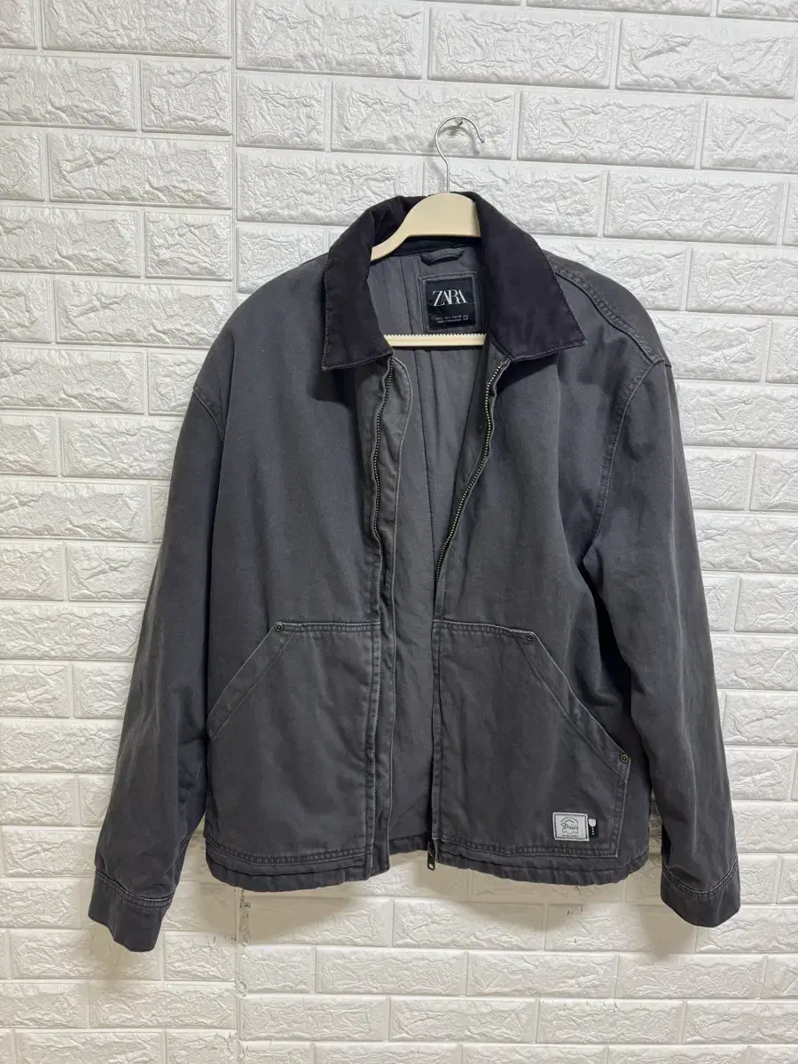 Zara Contrast Work Jacket L