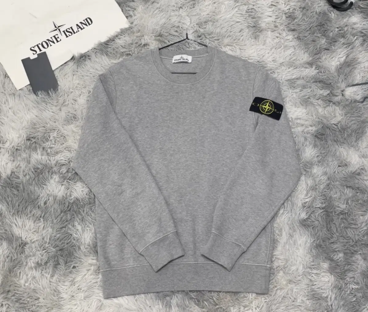 [New, 2XL] Stone Island Gray Top XXL