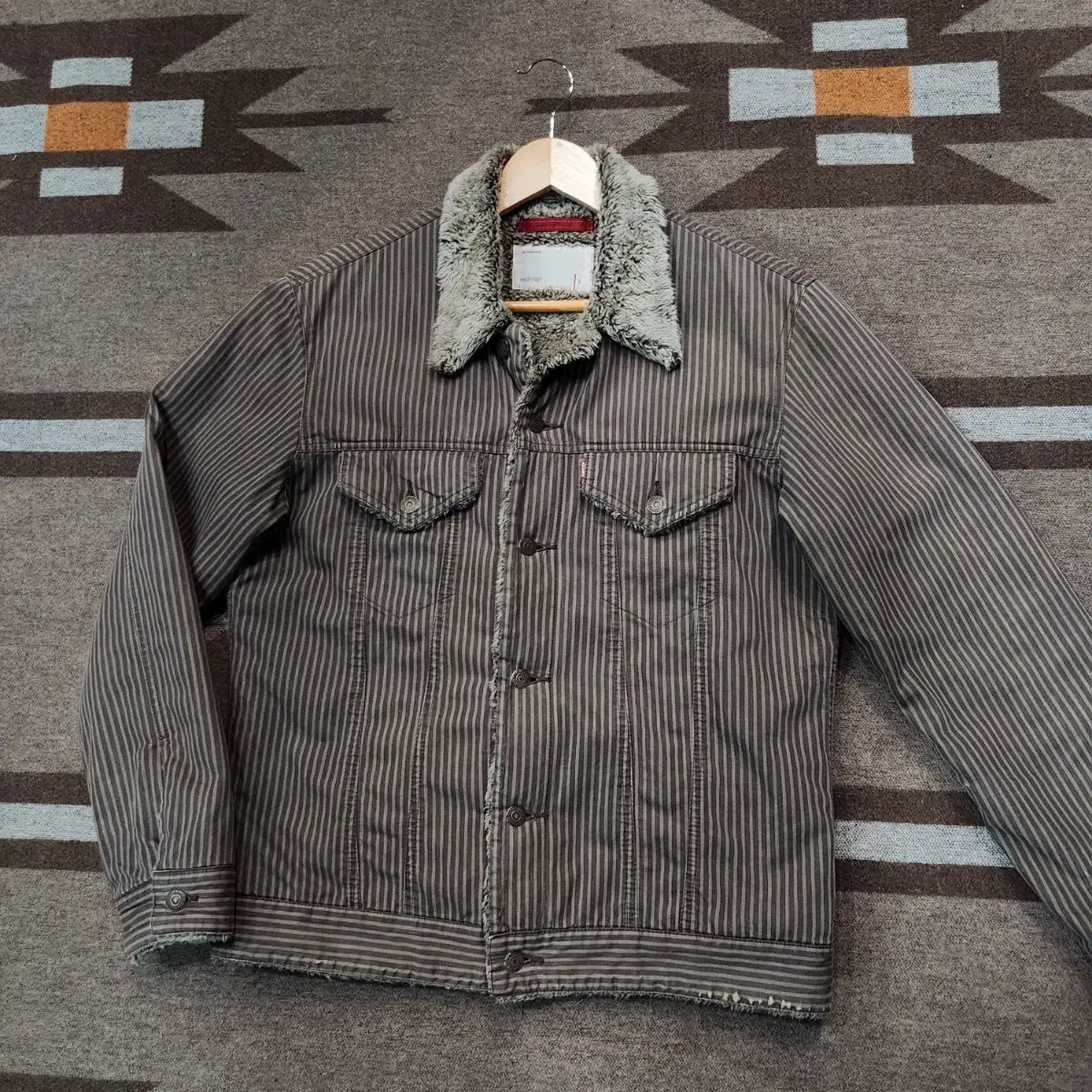 Levi's Sherpa Tracker Jacket L Stripe